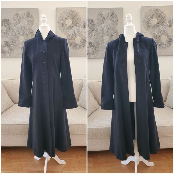 Albert Nipon Long Princess Overcoat Sz 4P